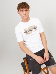 Jack & Jones Camiseta Estampado Cuello redondo -Bright White - 12255042