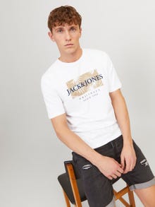 Jack & Jones T-shirt Imprimé Col rond -Bright White - 12255042