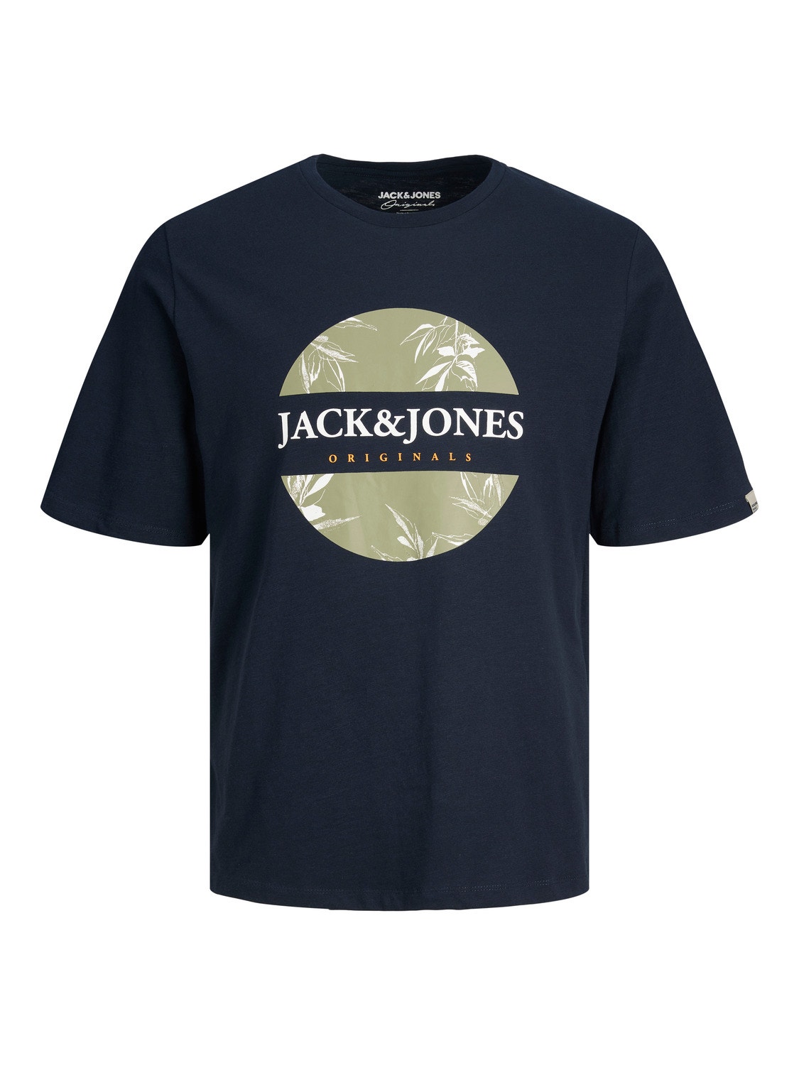 Jack & Jones Gedruckt Rundhals T-shirt -Navy Blazer - 12255042