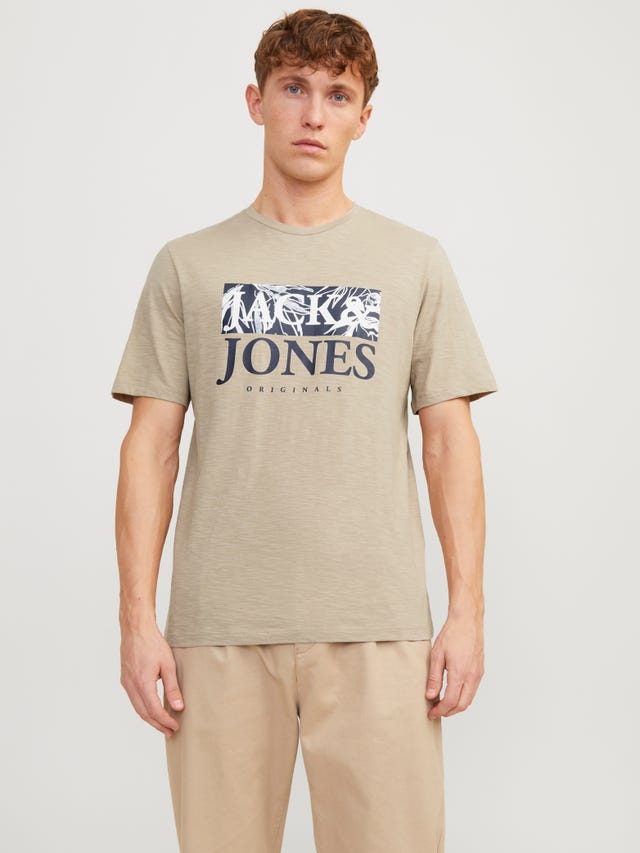 Jack & Jones Potištěný Kruhový výstřih Tričko - 12255042