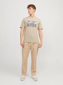 Jack & Jones T-shirt Estampar Decote Redondo -Crockery - 12255042