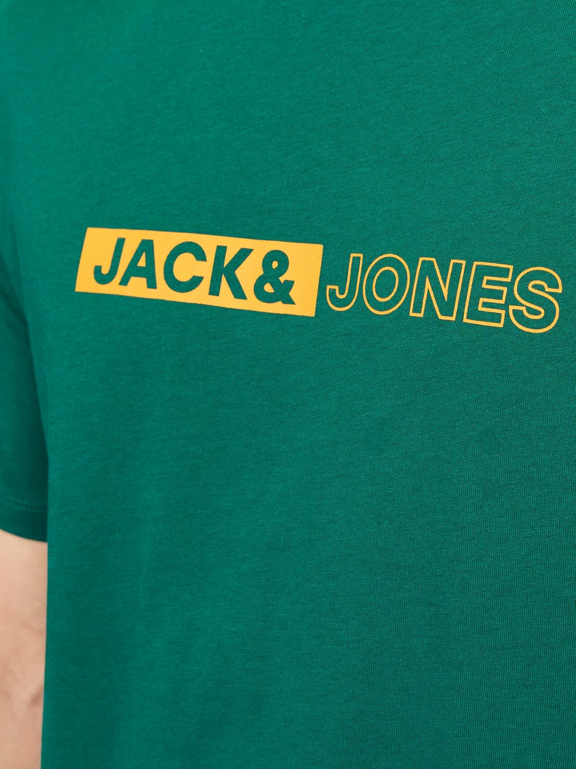 Jack & Jones Painettu Pyöreä pääntie T-paita -Storm - 12255043