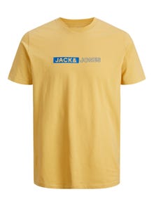 Jack & Jones Gedrukt Ronde hals T-shirt -Jojoba - 12255043