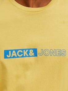 Jack & Jones Gedrukt Ronde hals T-shirt -Jojoba - 12255043