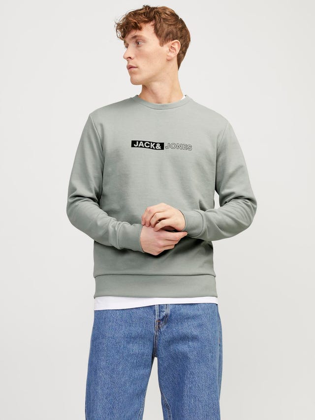 Jack & Jones Logo Crew neck Sweatshirt - 12255067