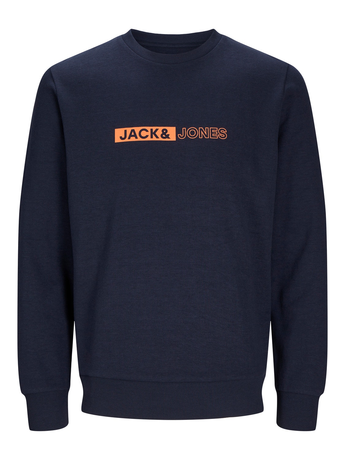 Jack & Jones Logo Crew neck Sweatshirt -Sky Captain - 12255067