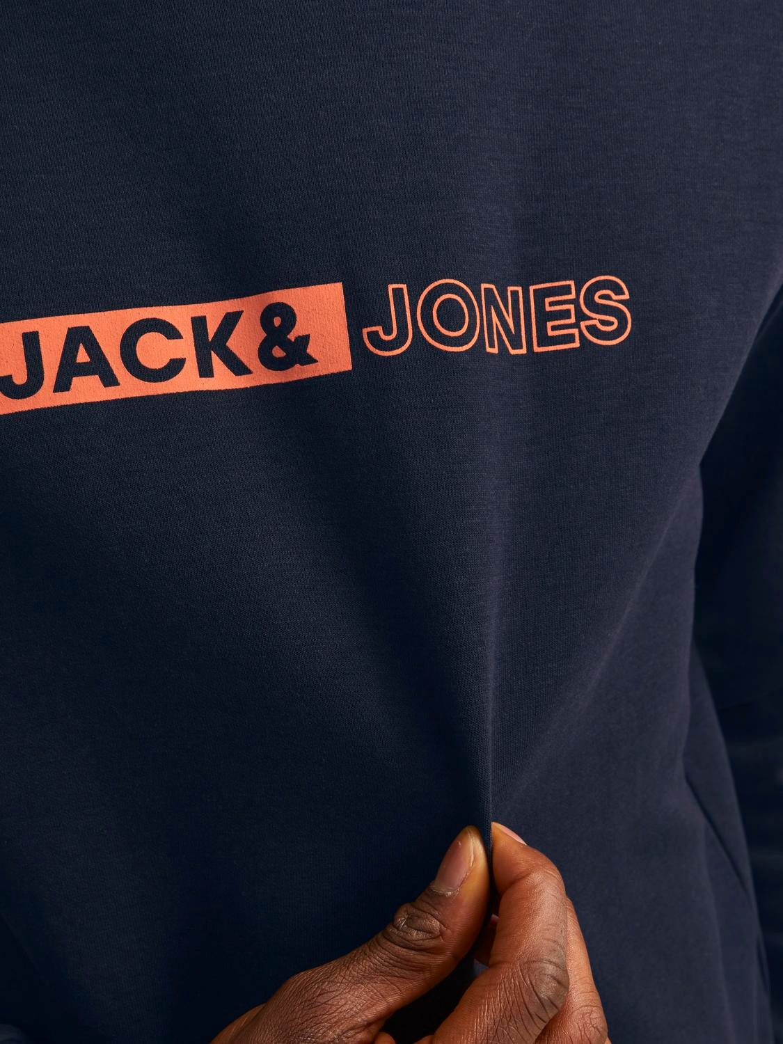 Jack & Jones Logo Sweatshirt med rund hals -Sky Captain - 12255067