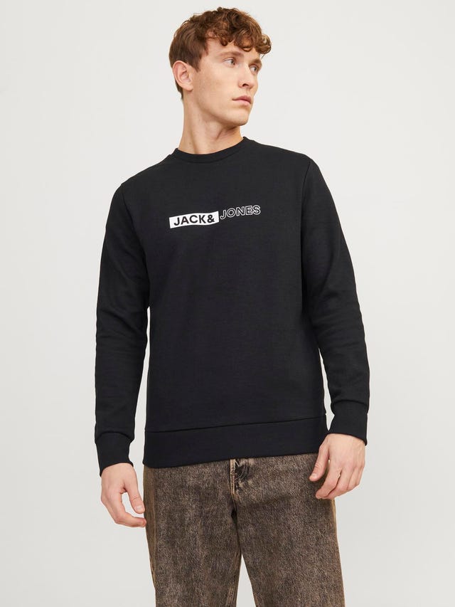 Jack & Jones Logo Crewn Neck Sweatshirt - 12255067