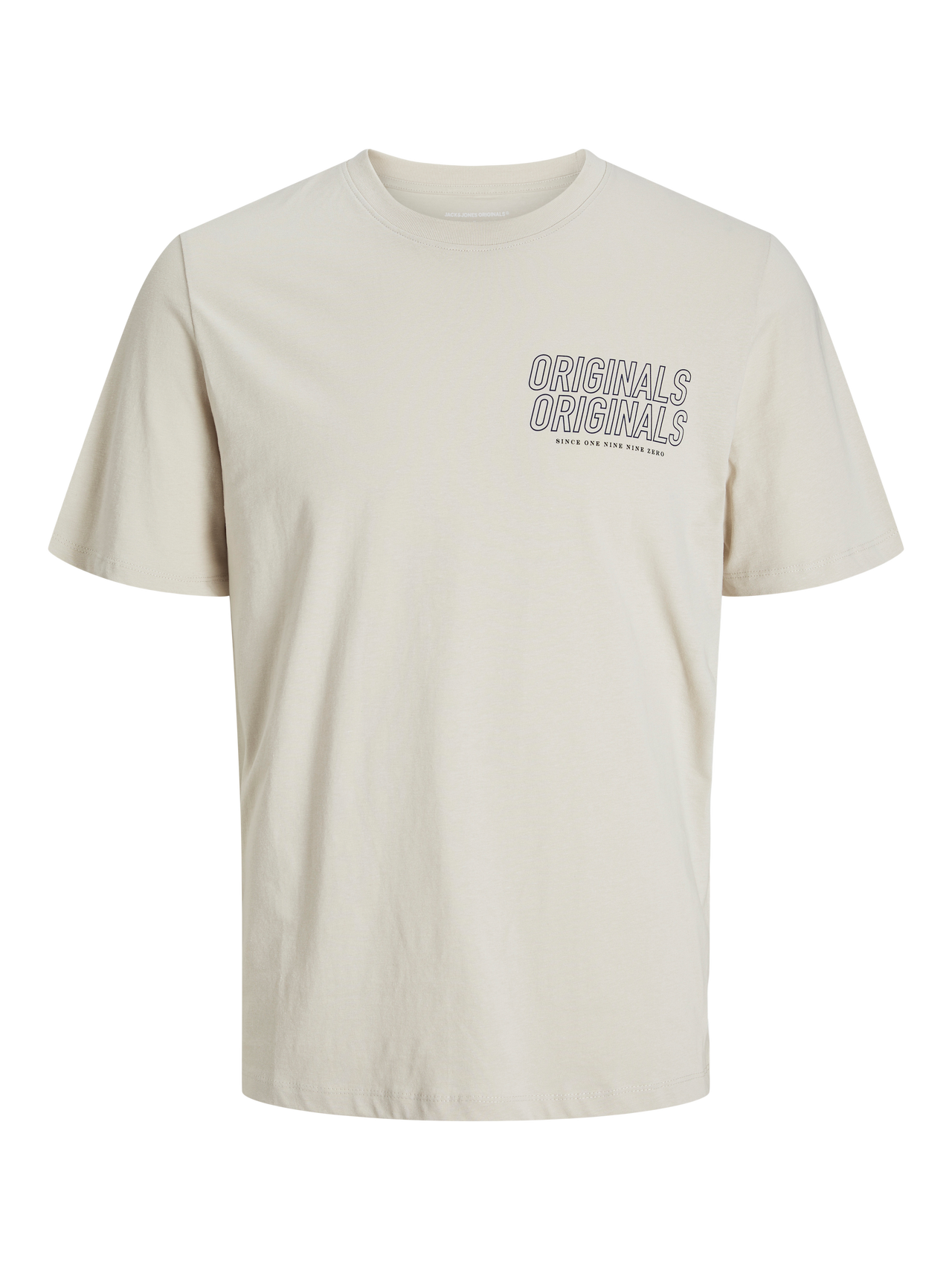 Jack & Jones Nadruk Okrągły dekolt T-shirt -Moonbeam - 12255078