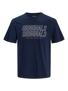 Jack & Jones Printed T-shirt -Navy Blazer - 12255078