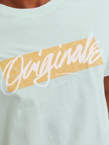 Jack & Jones Gedruckt Rundhals T-shirt -Skylight - 12255078