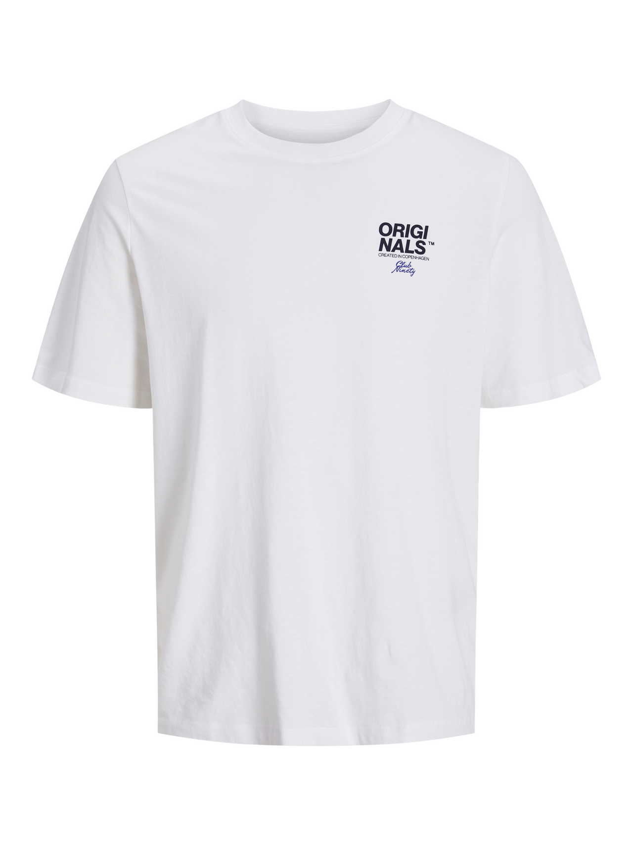 Jack & Jones Nyomott mintás Környak Trikó -White - 12255079