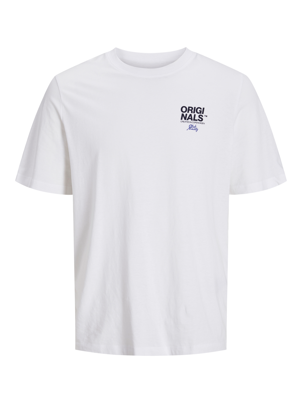 Jack & Jones Painettu Pyöreä pääntie T-paita -White - 12255079