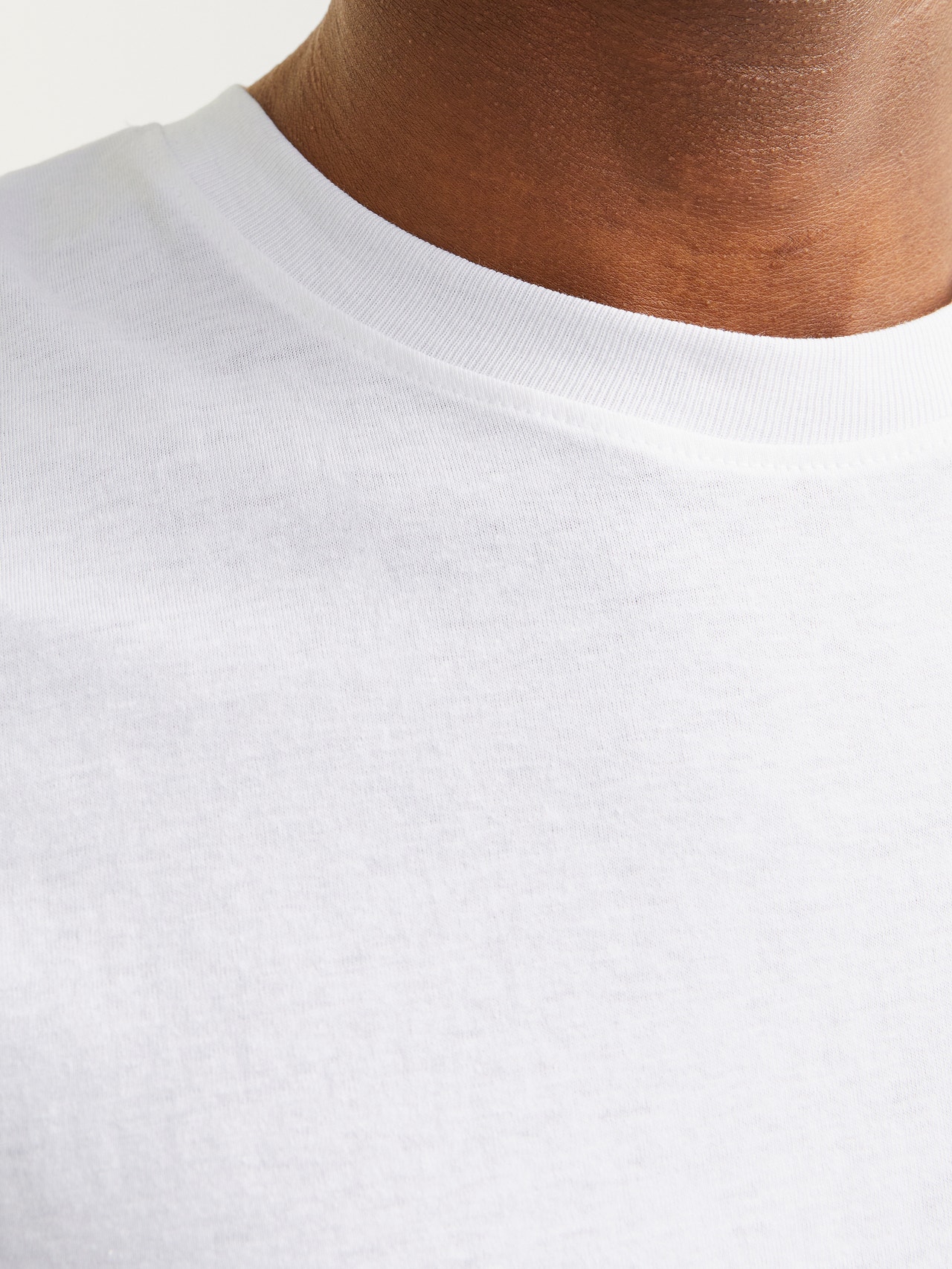 Jack & Jones Printed Crew neck T-shirt -White - 12255079