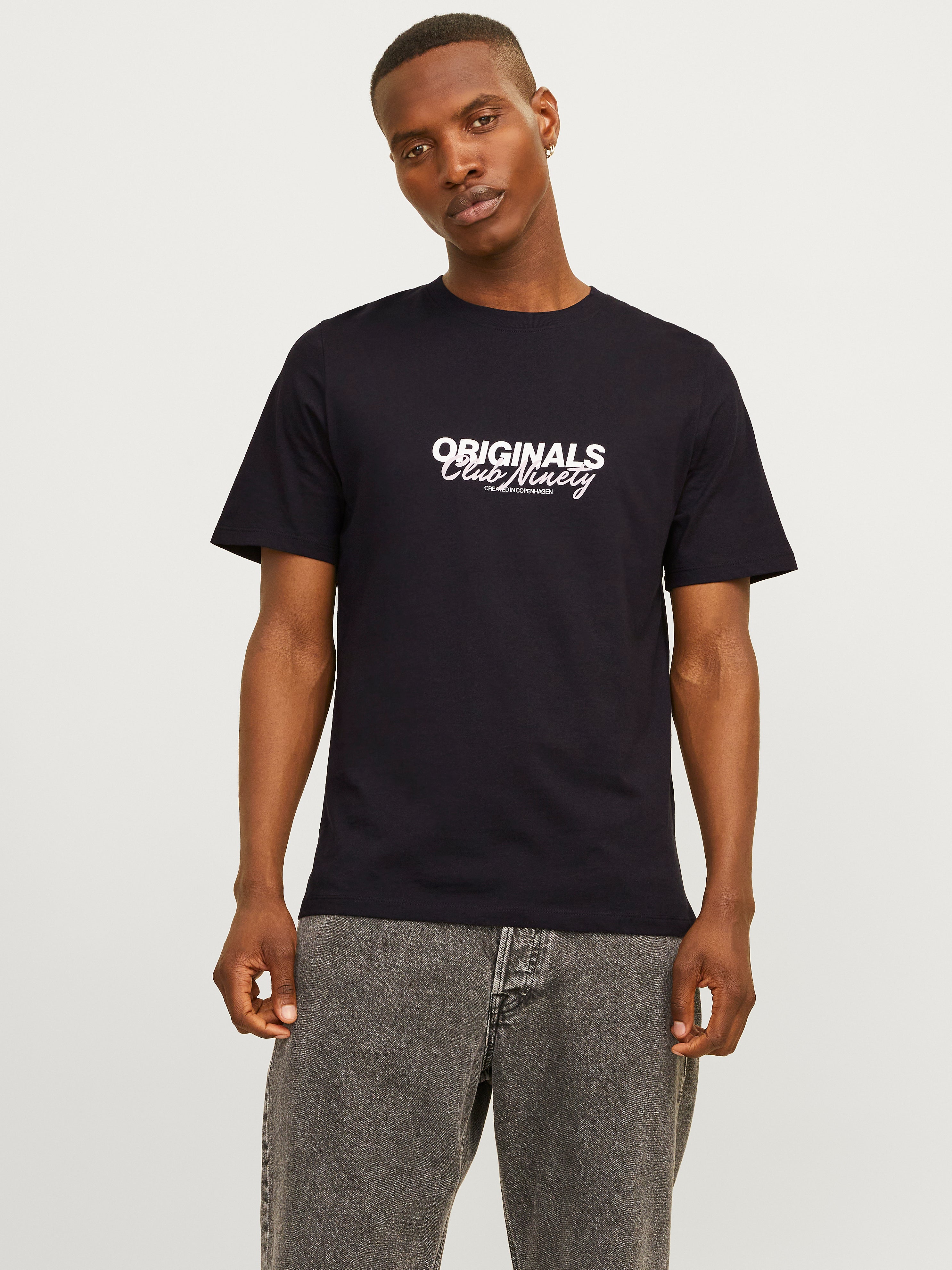 Gedruckt Rundhals T-shirt