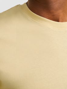 Jack & Jones Printet Crew neck T-shirt -Italian Straw - 12255079