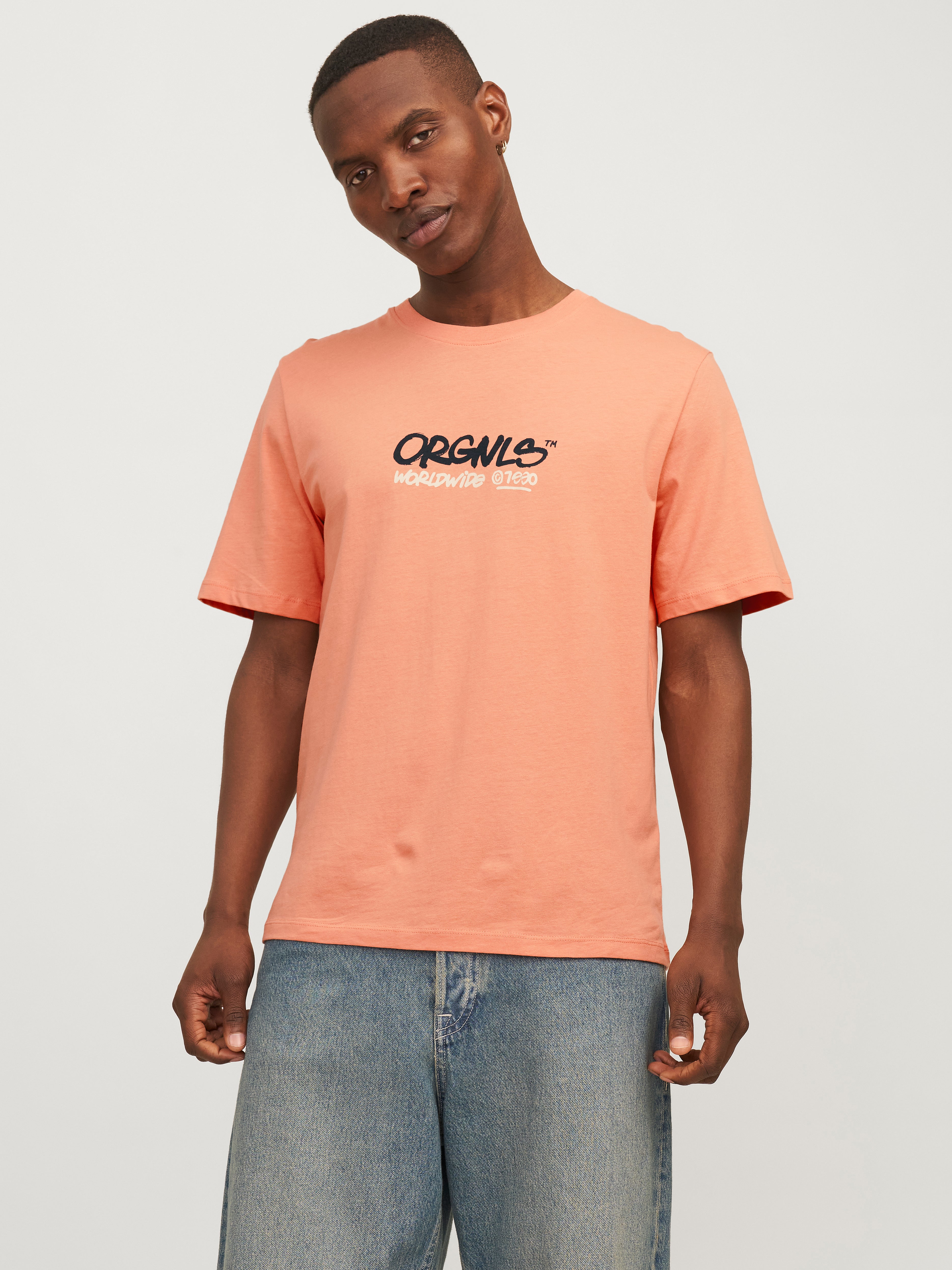 Jack & Jones Tryck Rundringning T-shirt - 12255080