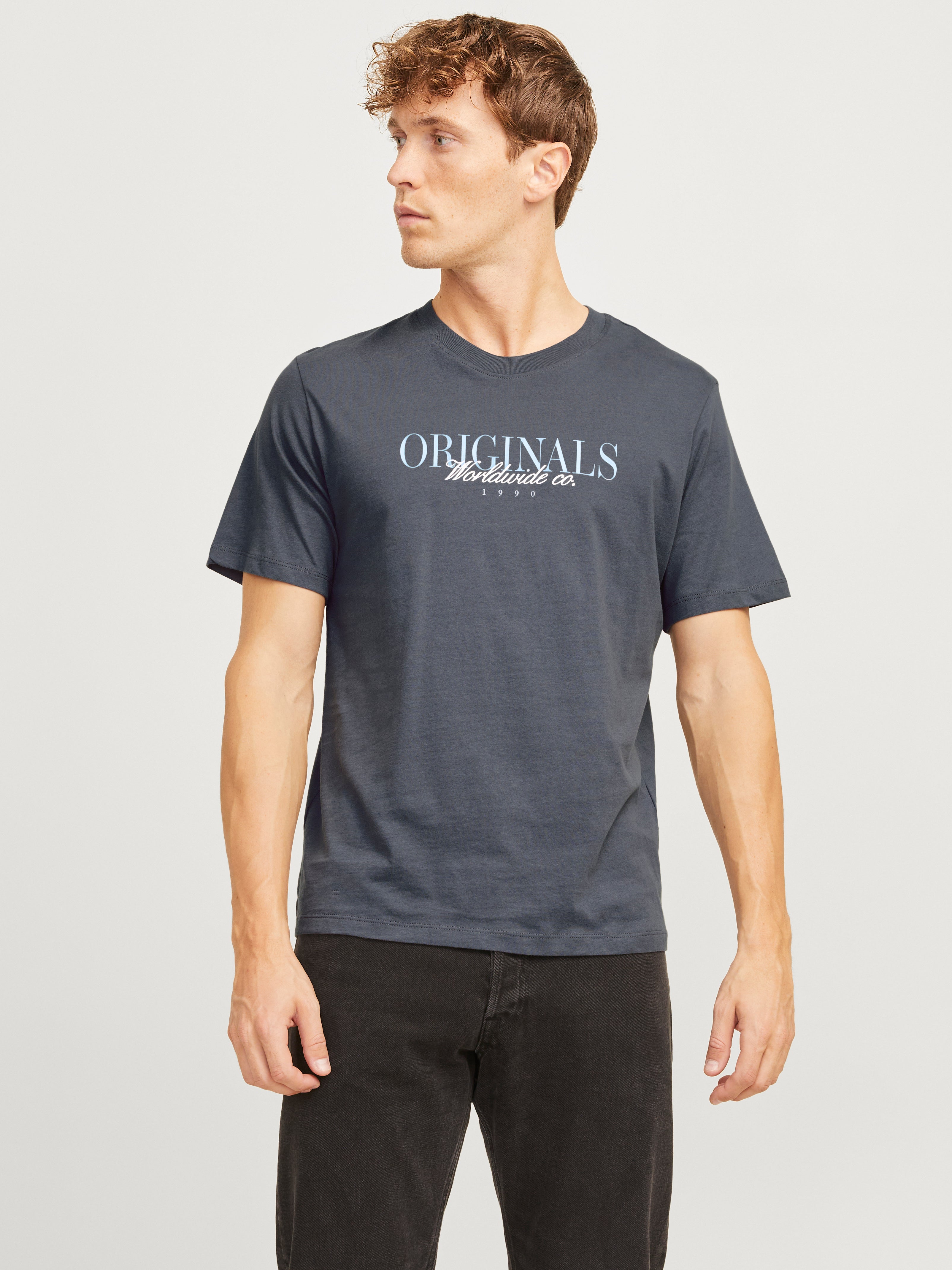 Gedruckt Rundhals T-shirt