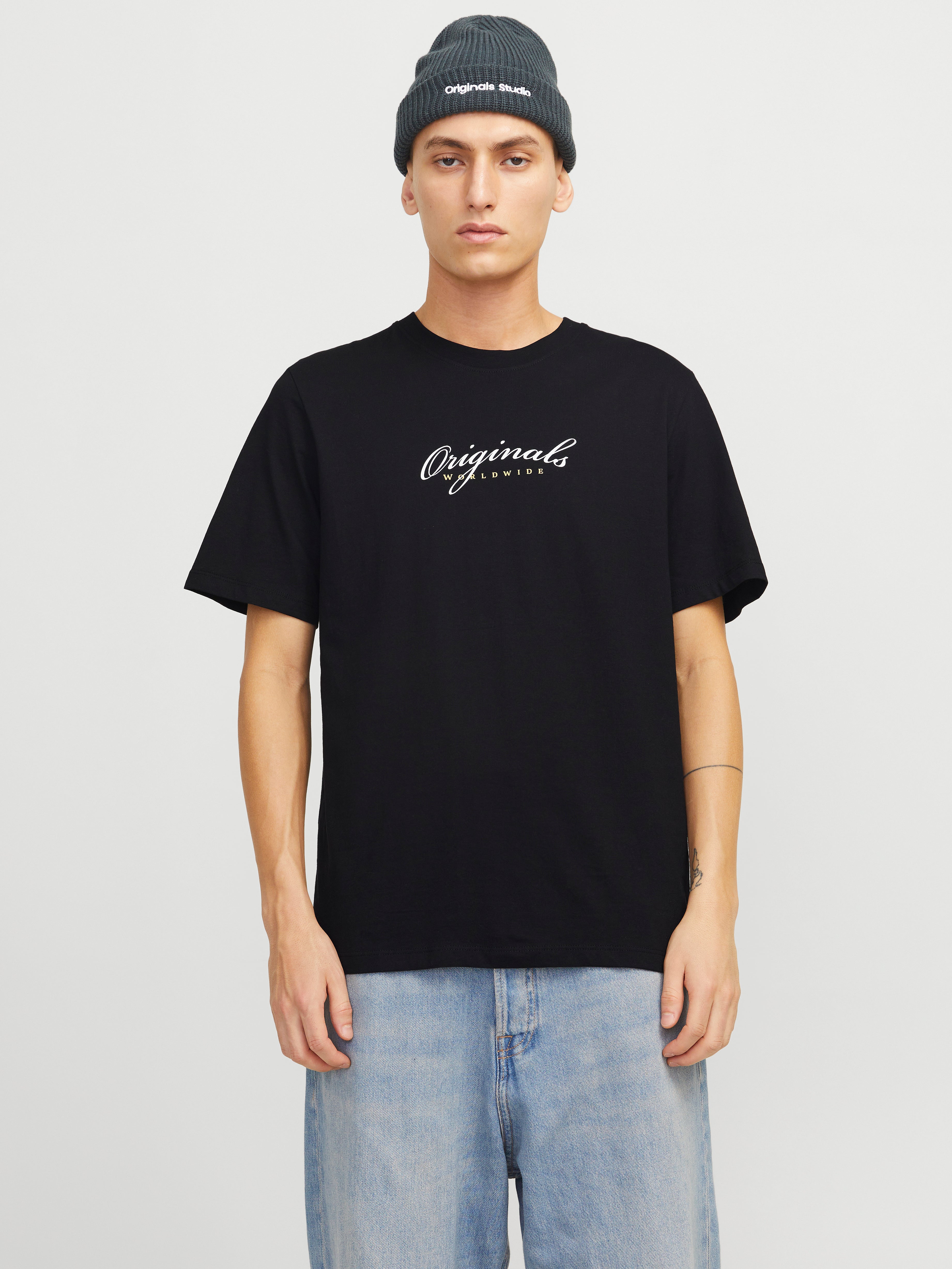 Gedruckt Rundhals T-shirt