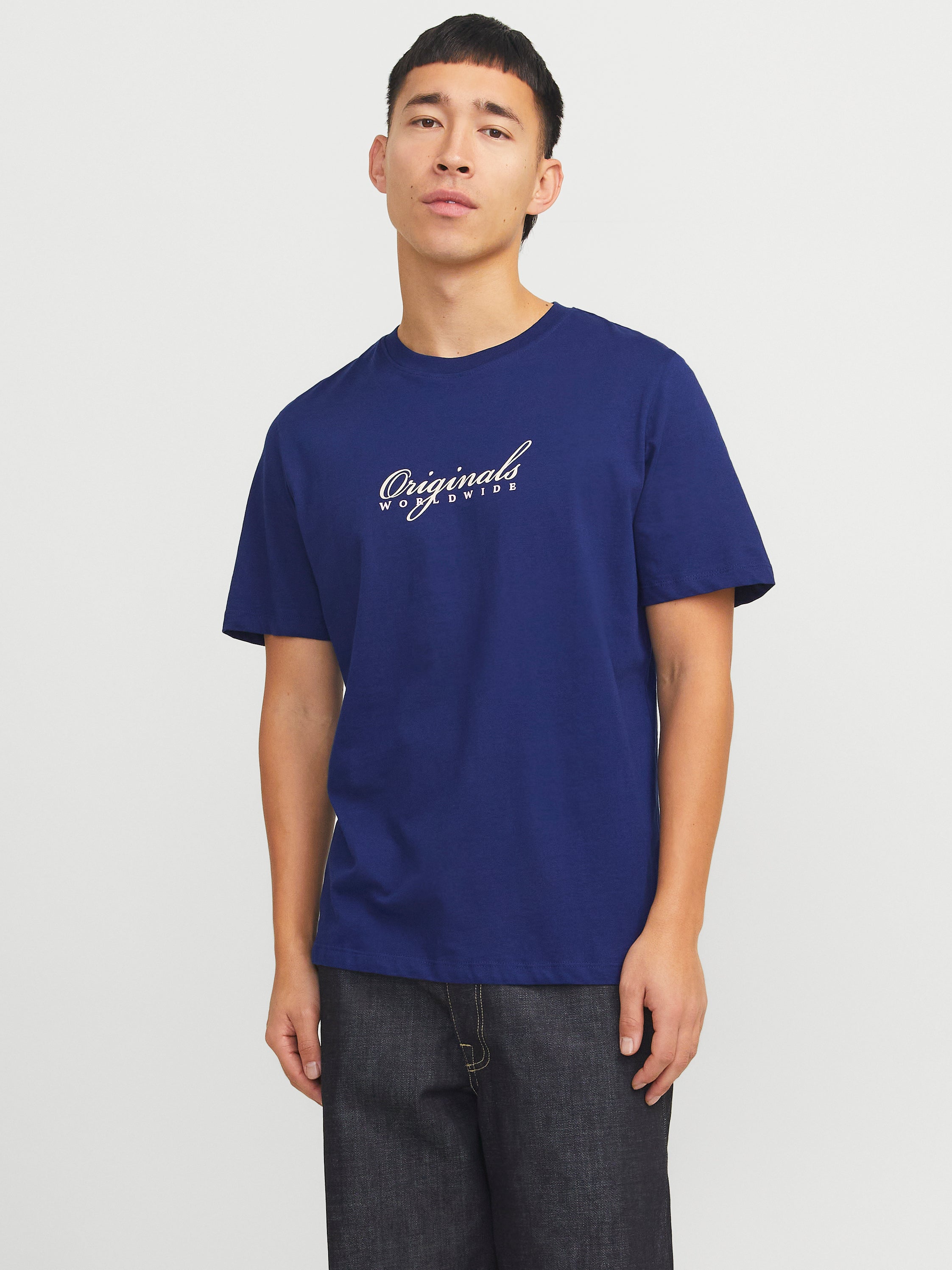 Gedruckt Rundhals T-shirt