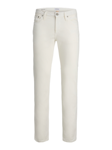 Jack & Jones JJICLARK JJEVAN AM 095 SN Jeans Regular Fit -White Denim - 12255102