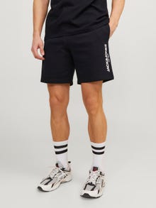 Jack & Jones Regular Fit Sweat-Shorts -Black - 12255117