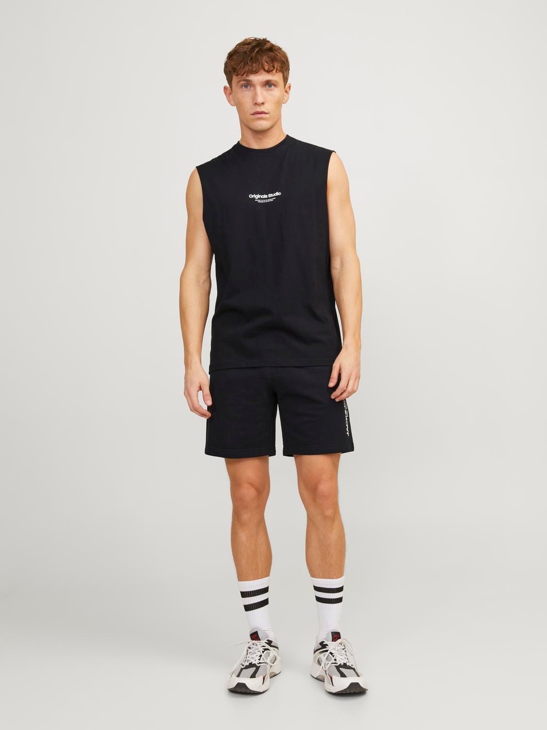 Jack & Jones Regular Fit Sweat shorts -Black - 12255117