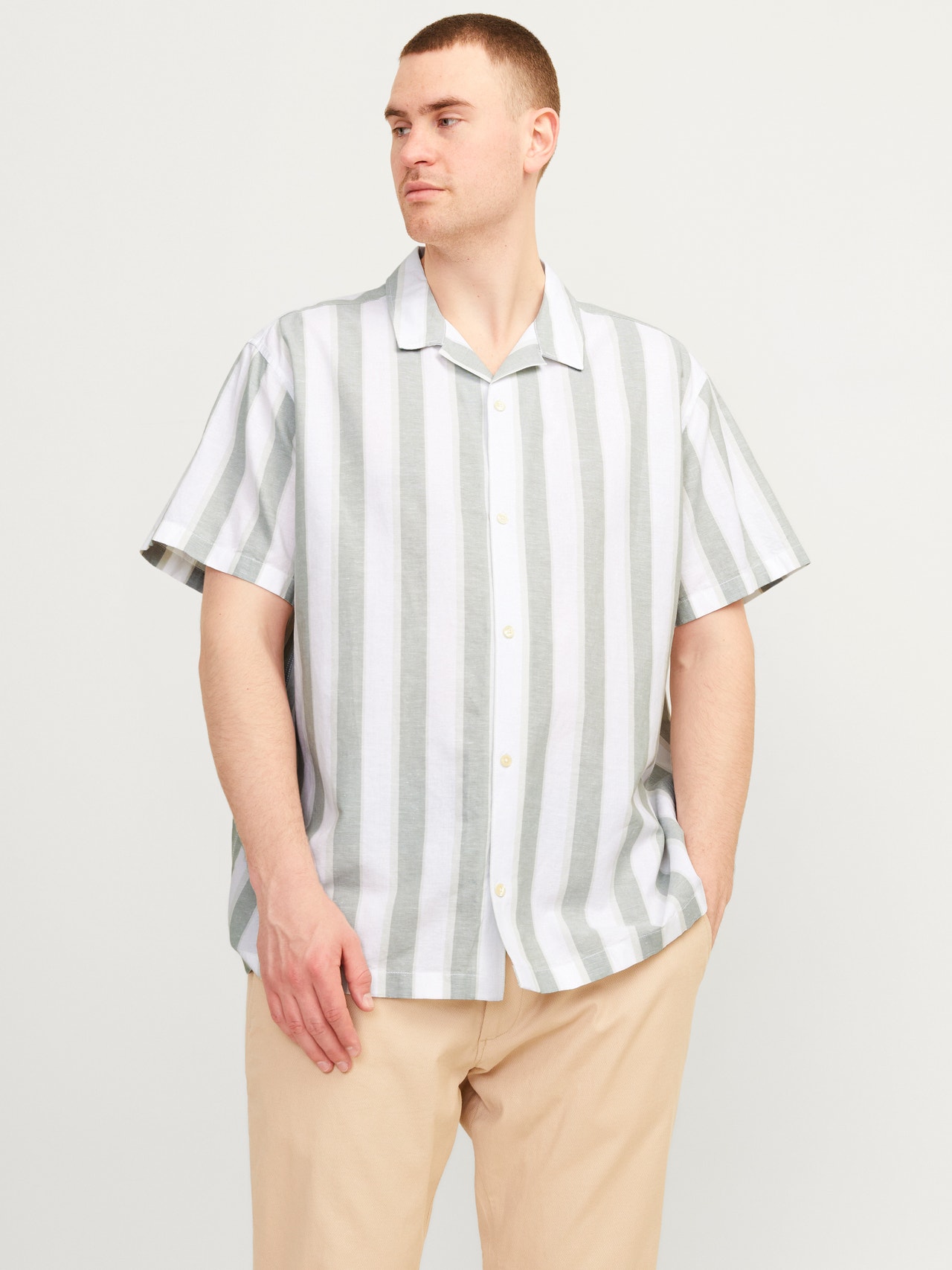 Jack & Jones Plus Size Loose Fit Overhemd -Lily Pad - 12255142