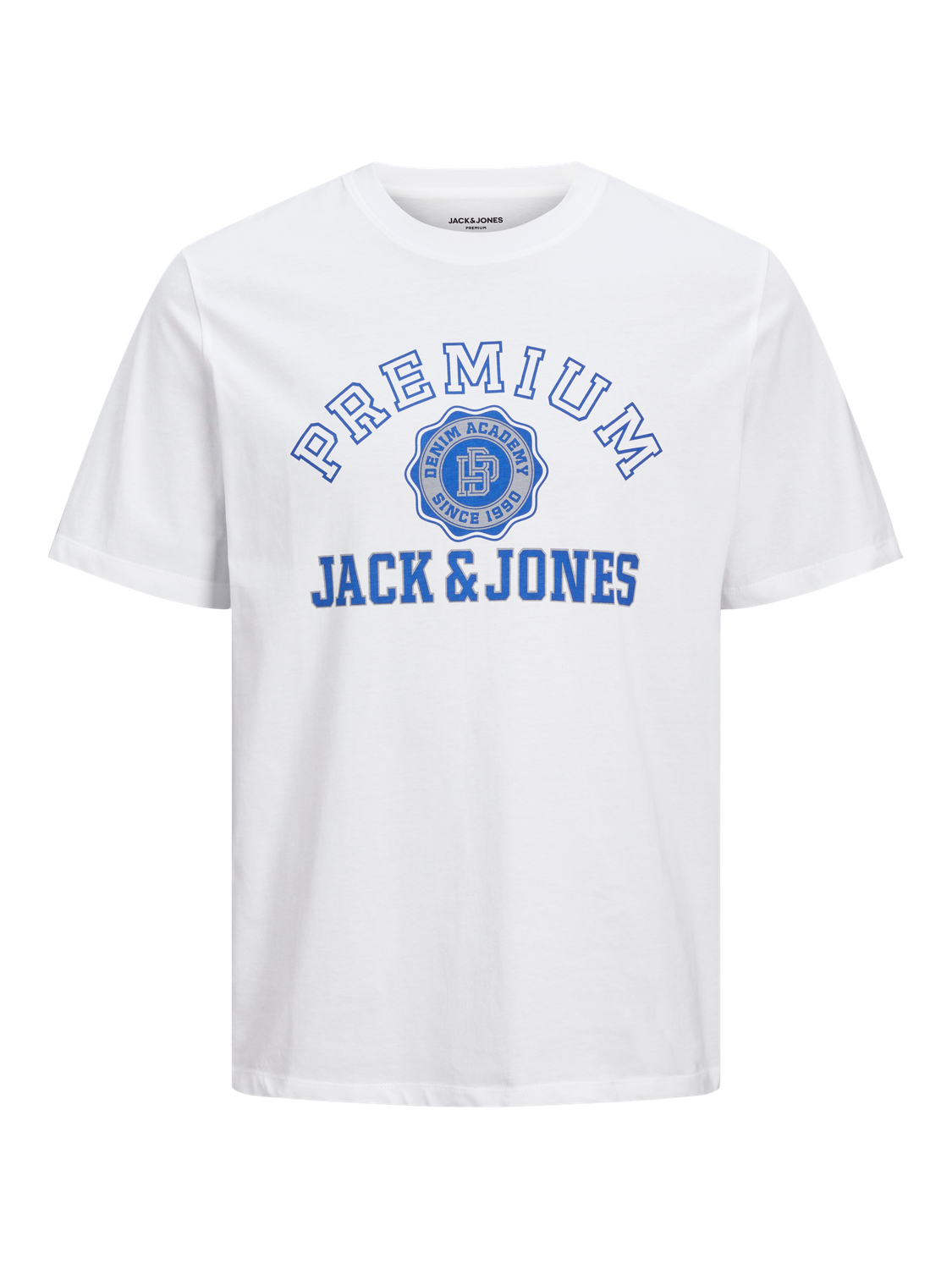 Jack & Jones Nadruk Okrągły dekolt T-shirt -White - 12255163