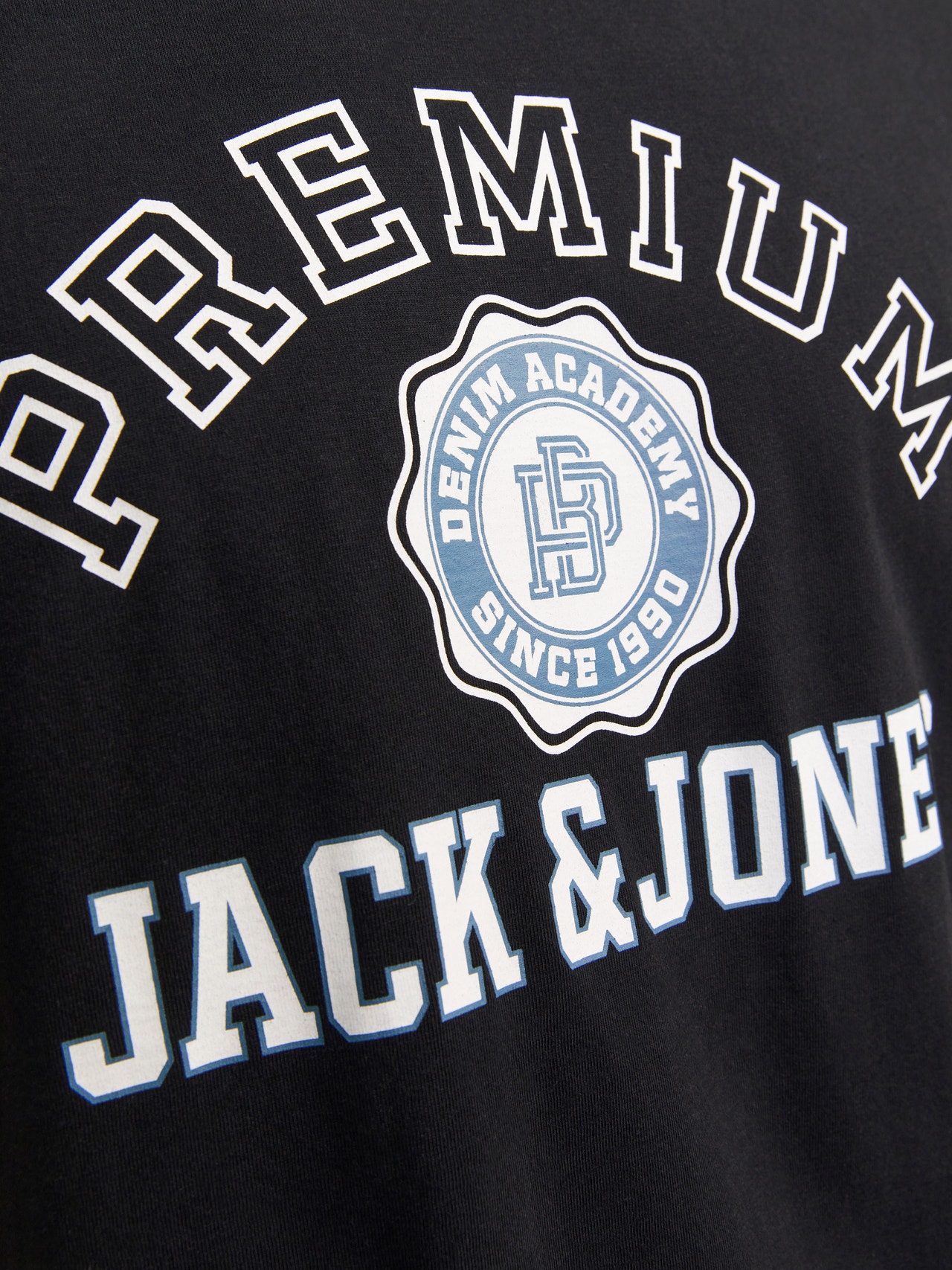 Jack & Jones T-shirt Estampar Decote Redondo -Black - 12255163