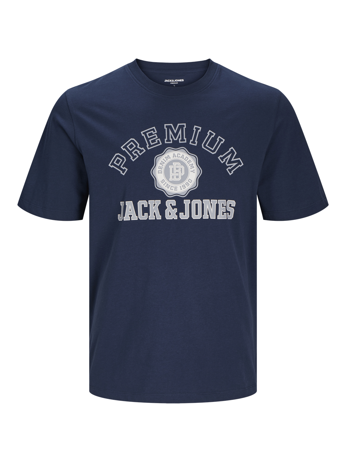 Jack & Jones Nadruk Okrągły dekolt T-shirt -Navy Blazer - 12255163