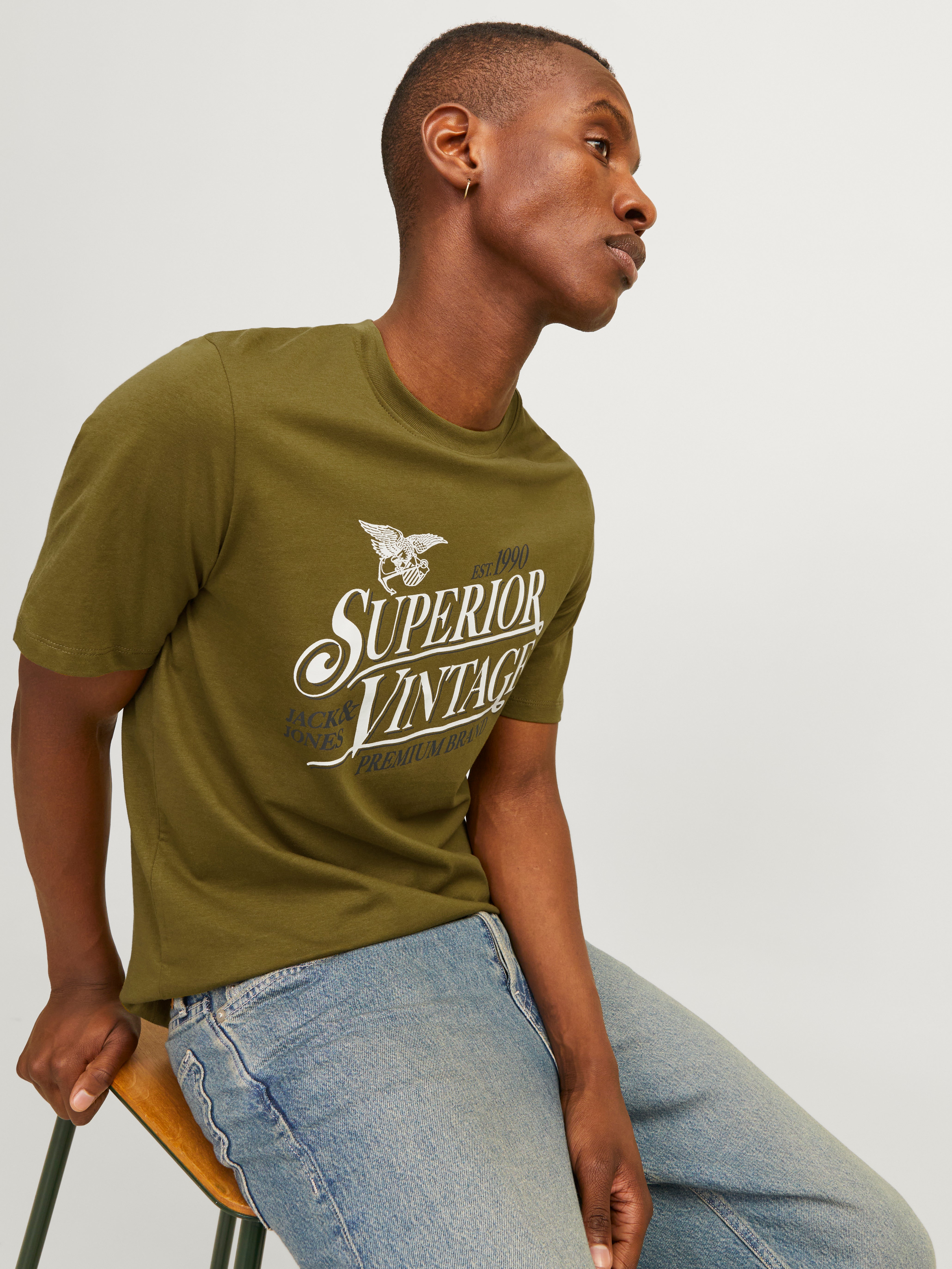 Jack & Jones Printed Crew neck T-shirt - 12255163