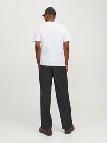 Jack & Jones T-shirt Estampar Decote Redondo -White - 12255164