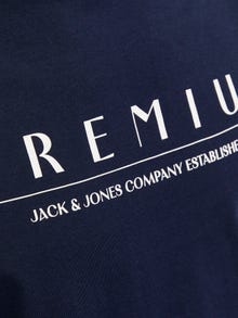 Jack & Jones Bedrukt Ronde hals T-shirt -Navy Blazer - 12255164