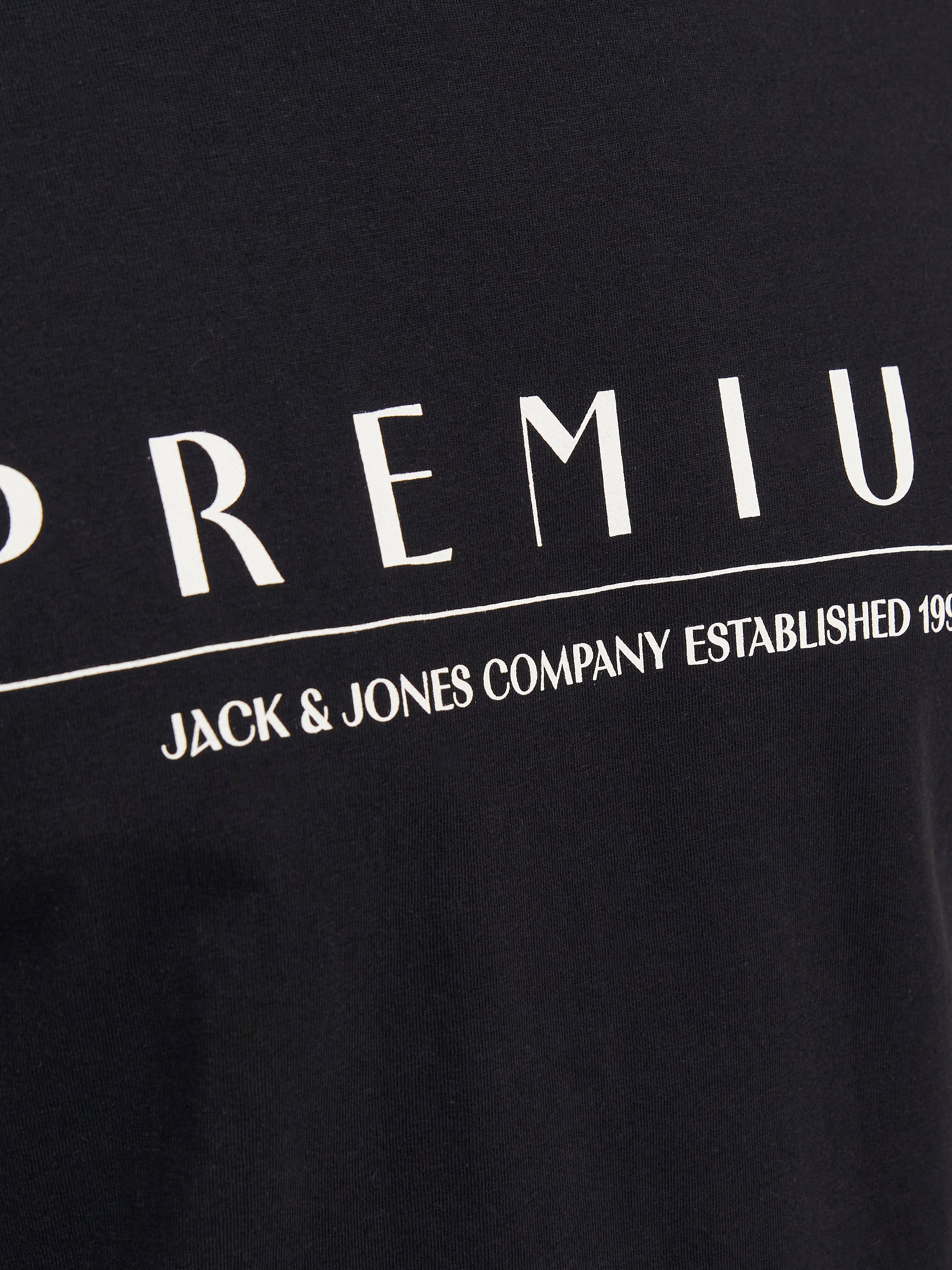 Jack & Jones Printed Crew neck T-shirt -Black - 12255164