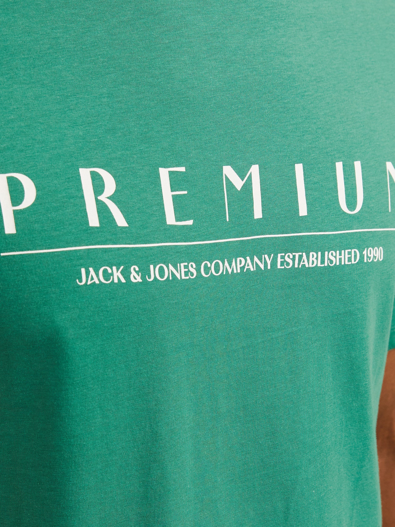 Jack & Jones Trykk O-hals T-skjorte -Bottle Green - 12255164