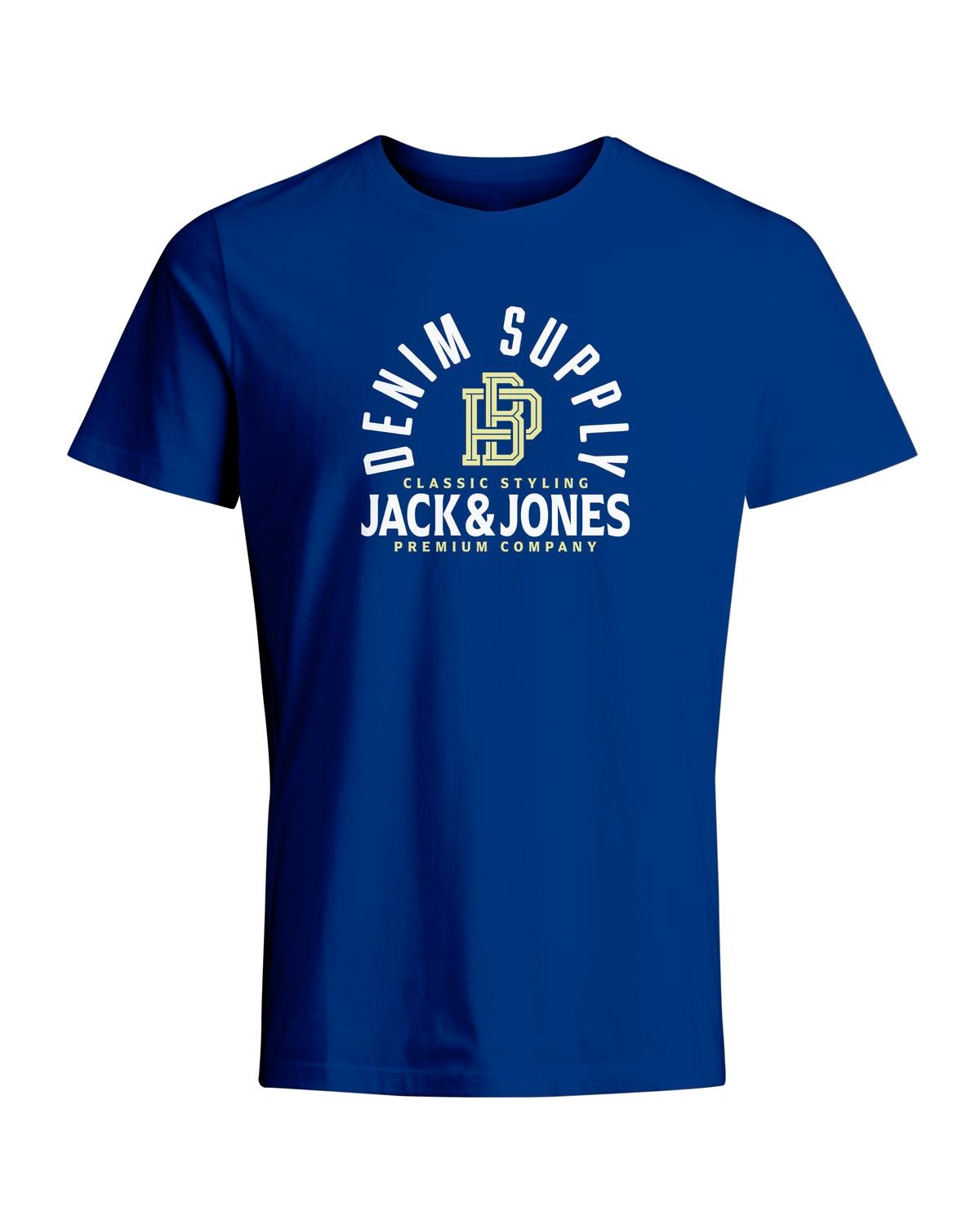 Jack & Jones Printed Crew neck T-shirt -Surf the Web - 12255165