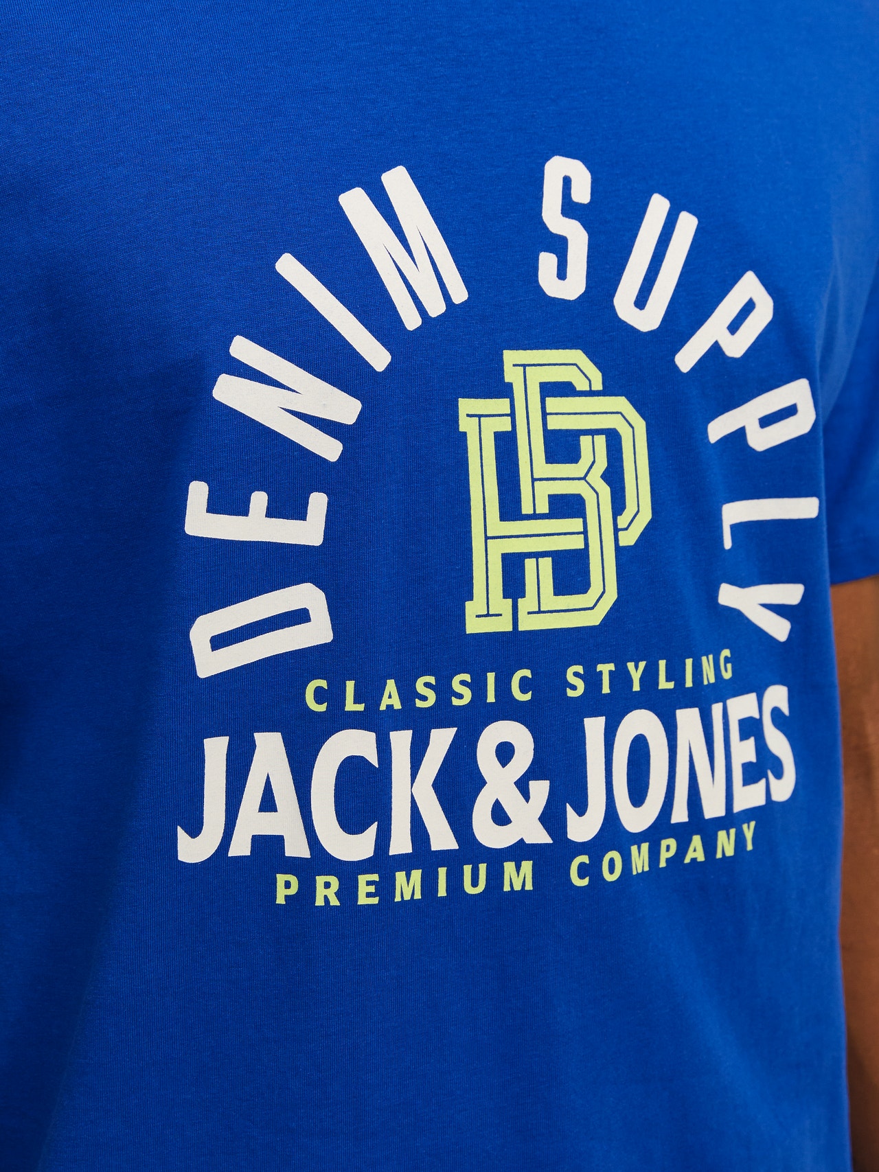 Jack & Jones Nadruk Okrągły dekolt T-shirt -Surf the Web - 12255165