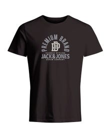 Jack & Jones T-shirt Imprimé Col rond -Black - 12255165