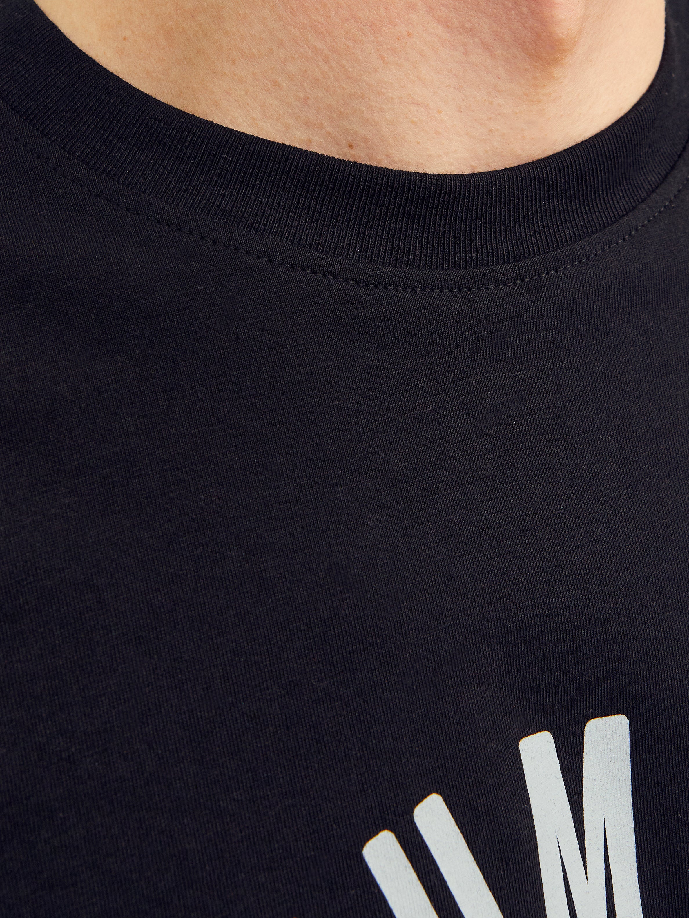 Jack & Jones Trükitud Ümmargune kaelus T-särk -Black - 12255165