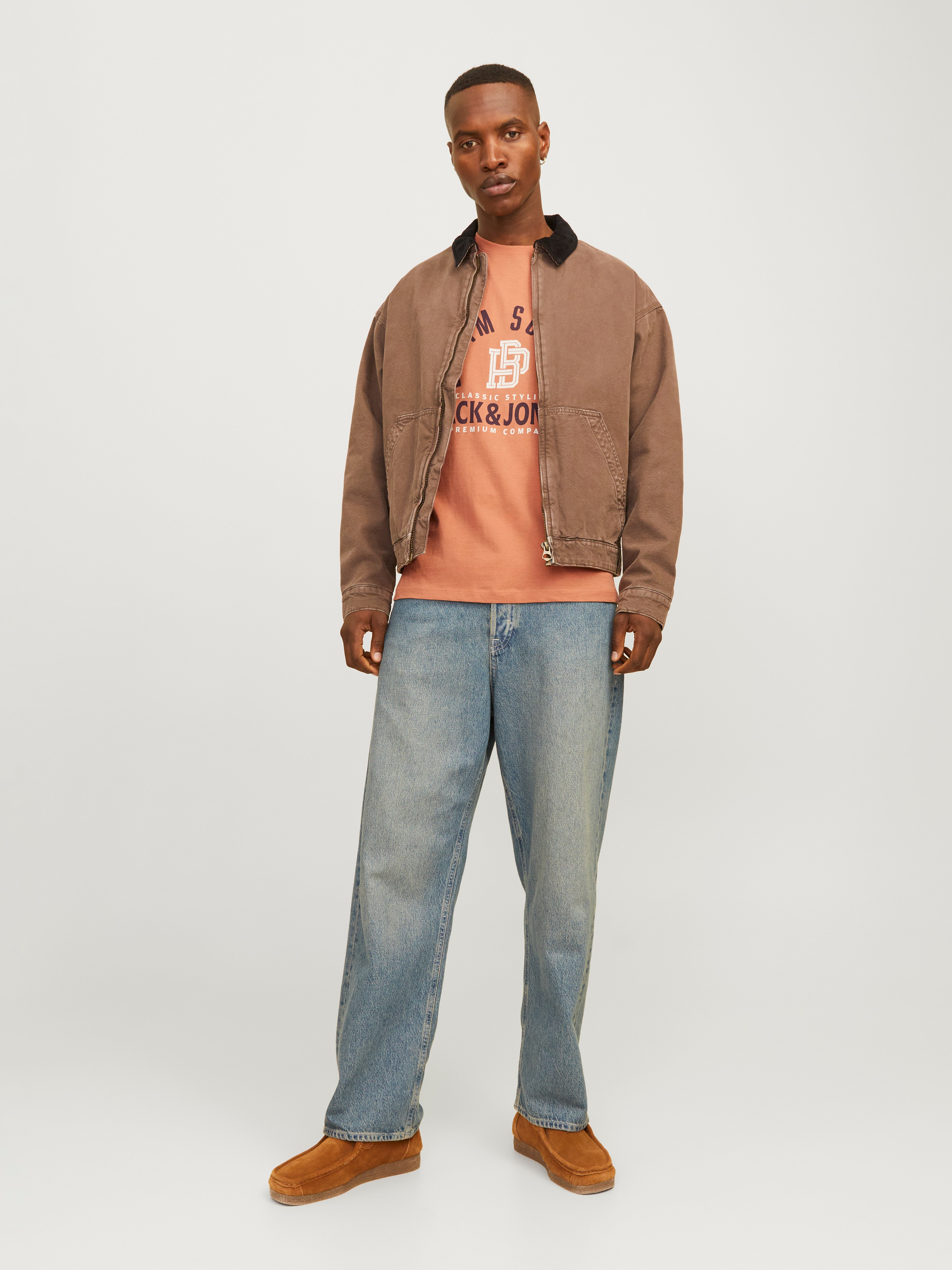 Gedruckt Rundhals T-shirt