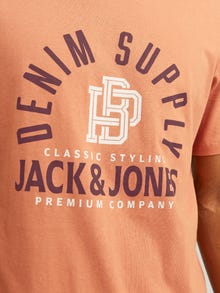 Jack & Jones Tryck Rundringning T-shirt -Sunburn - 12255165