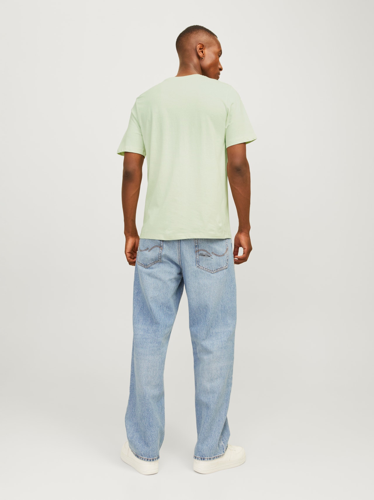Jack & Jones T-shirt Estampar Decote Redondo -Green Tint - 12255165