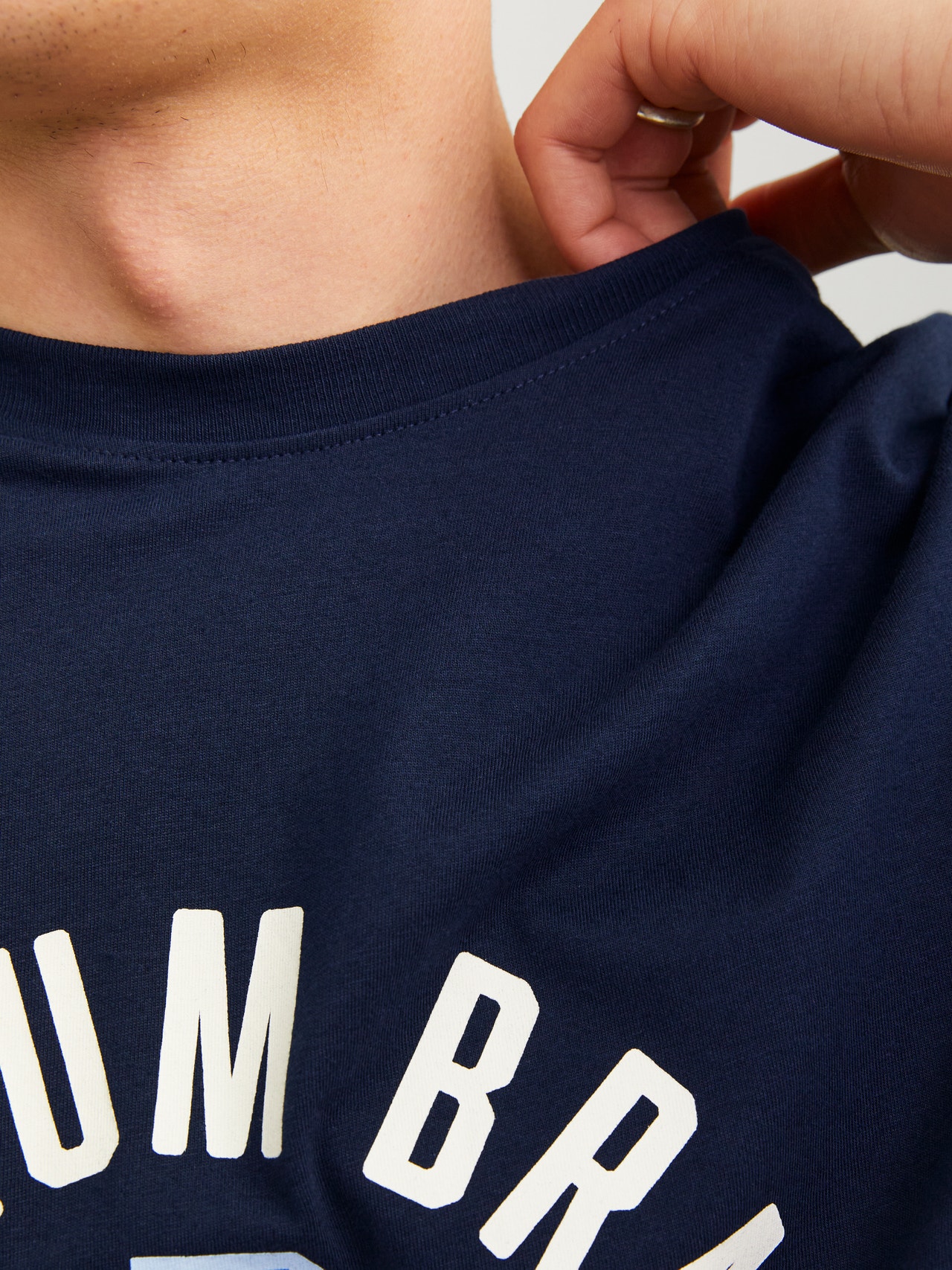 Jack & Jones T-shirt Stampato Girocollo -Navy Blazer - 12255165