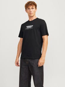 Jack & Jones Printet O-hals T-shirt -Black - 12255167