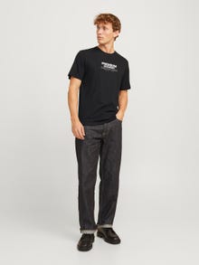 Jack & Jones Printet O-hals T-shirt -Black - 12255167