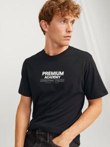 Jack & Jones Printet O-hals T-shirt -Black - 12255167