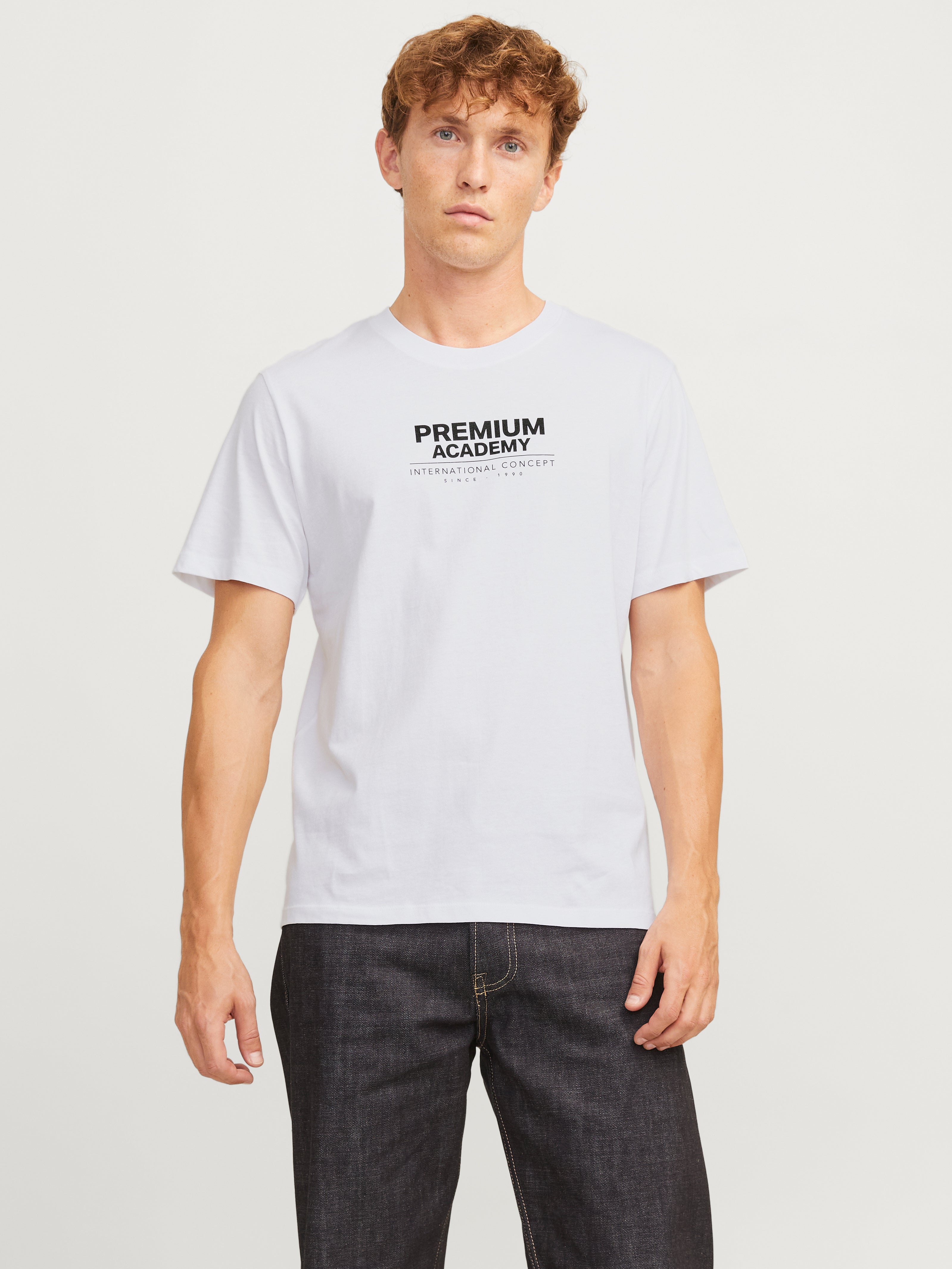 Gedruckt Rundhals T-shirt