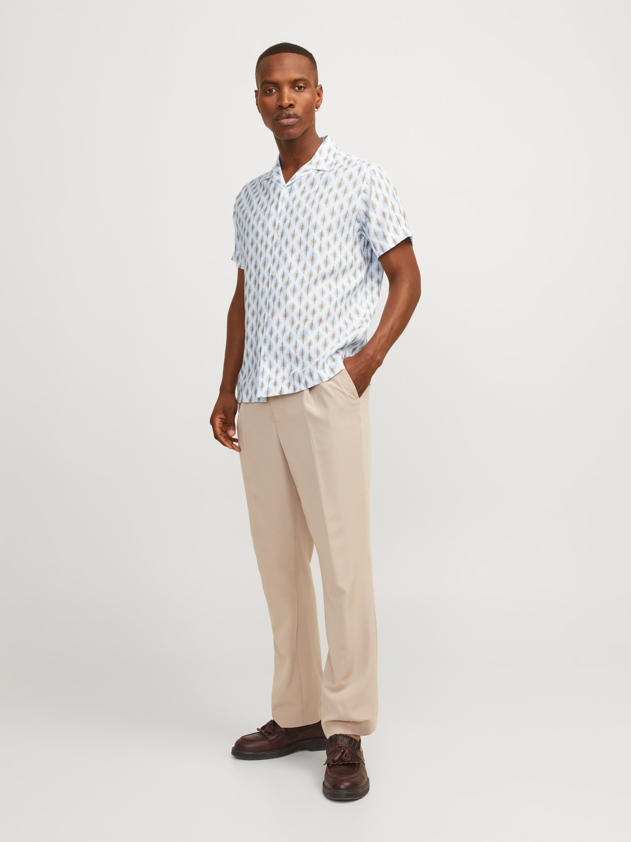 Jack & Jones Comfort Fit Resort shirt -Cerulean - 12255172
