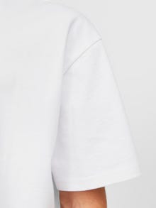 Jack & Jones Einfarbig Rundhals T-shirt -White - 12255176